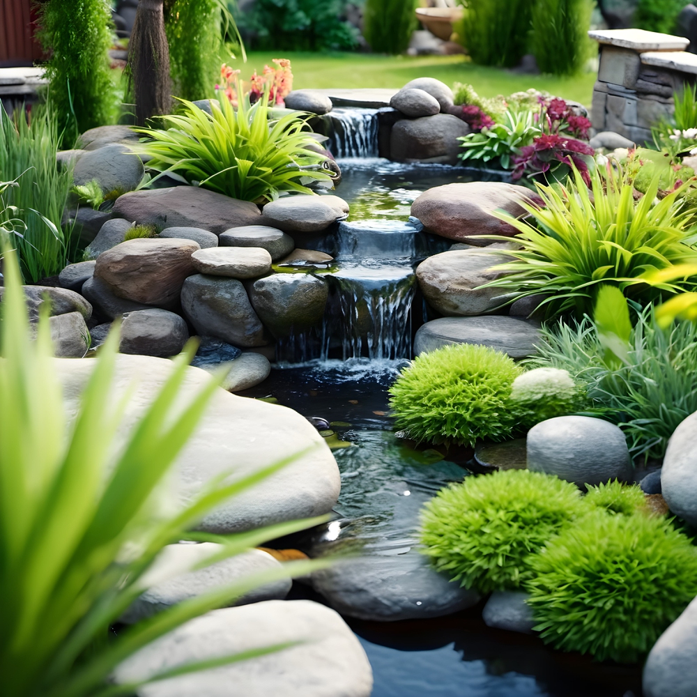 Summer Sanctuary: Luxury Backyard Retreat with Water Features