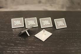 JBL L16 grilles with JBL metal badges