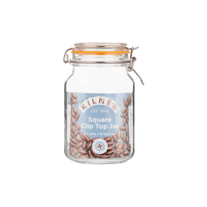 Kilner Clip Top Square Jar: 51-fl/ oz
