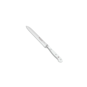 Wusthof Classic White Serrated Utility Knife: 5-in.