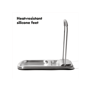 OXO Good Grips Stainless Steel Spoon Rest with Lid Holder