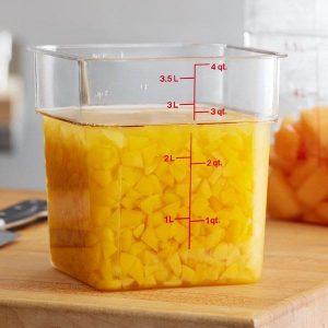 Cambro Clear Square Polycarbonate Food Storage Container