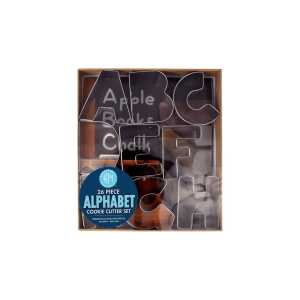 26 Piece Alphabet Cookie Cutter Set