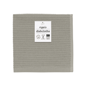 Danica Ripple London Gray Dishcloths: Set of 2