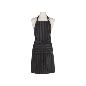 Danica Black Pinstripe Chef's Apron