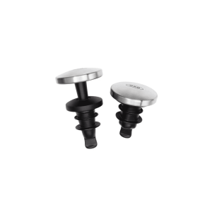 OXO Steel 2-Piece Spillproof Wine Stopper Set