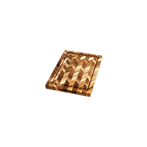 Proteak Herringbone Cutting Board w/ Juice Canal: 14 x 10 x .9 in.