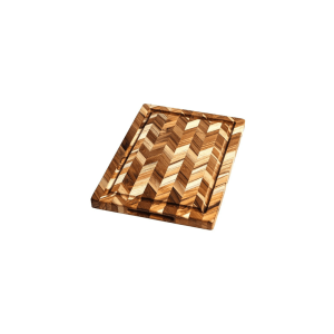 Proteak Herringbone Cutting Board w/ Juice Canal: 18 x 14 x .9 in.