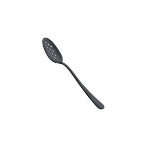 Mercer 7-7/8-in. Perforated Bowl Stainless Steel Plating Spoon Black