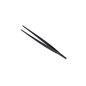 Mercer 9 3/8-in. Straight Plating Tweezers Black
