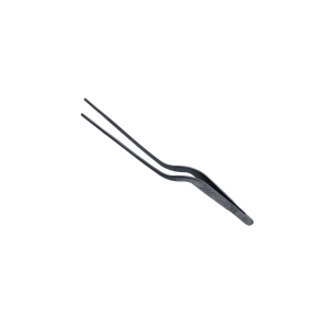 Mercer 7-7/8-in. Offset Plating Tweezers Black