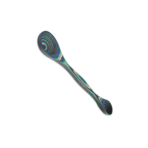 Island Bamboo Peacock Pakka Wood Double Measuring Spoon