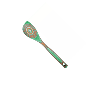 Island Bamboo Mint Pakka Corner Spoon: 12-in.