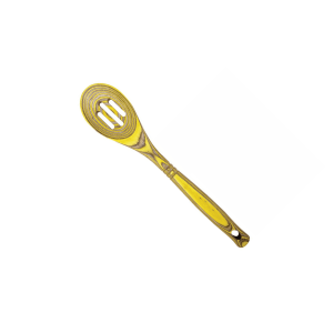 Island Bamboo Lemon Pakka Slotted Spoon: 12-in.