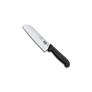 Victorinox 7-in. Granton Edge Santoku: Fibrox Handle