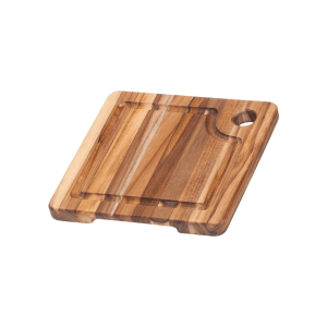 Proteak Square Marine Cutting Board w/ Juice Canal: 8 x 8 x .75 in.