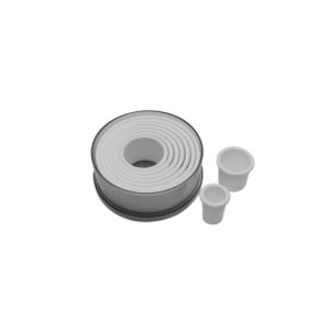 Ateco 9-pc. Plain Round Cutter Set: Polypropylene