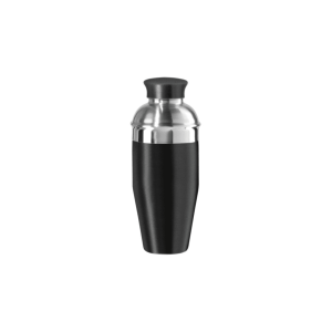 Oggi Classic Stainless Steel Cocktail Shaker - Black