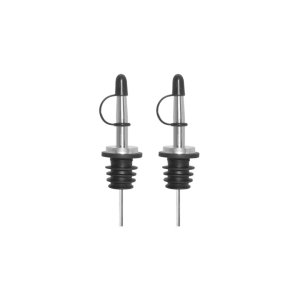 OGGI Set of 2 Stainless Steel Classic Bottle Pourers with Tapered Spout
