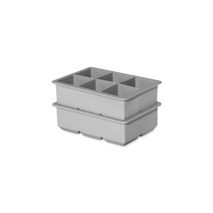 Oggi Set of 2 Large Square 6 Cube Ice Trays
