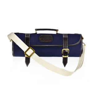 Boldric 9 Pocket Canvas Knife Roll: Navy