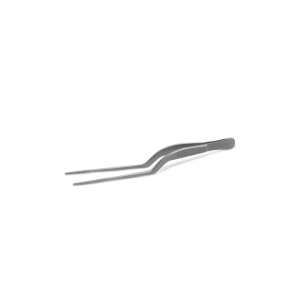 JB Prince Offset Fine Tip Tweezer: 6.5-in.