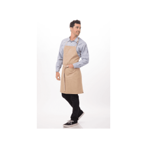 Chef Works Austin Bib Apron: Natural