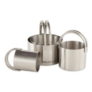 RSVP Plain Edge Round Biscuit Cutters, Set of 4