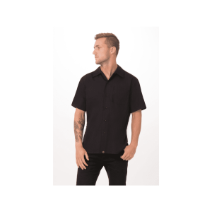 Chef Works Cool Vent Black Cook Shirt