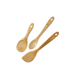 Joyce Chen Burnished Bamboo Wok Utensils, 3-Pc. Stir Fry Set