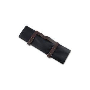 Messermeister Vintage Leather 7 Pocket Knife Roll - Black