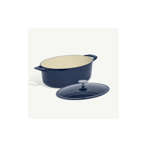 MADE IN Oval Enameled Cast Iron Dutch Oven: 7.5-qt.